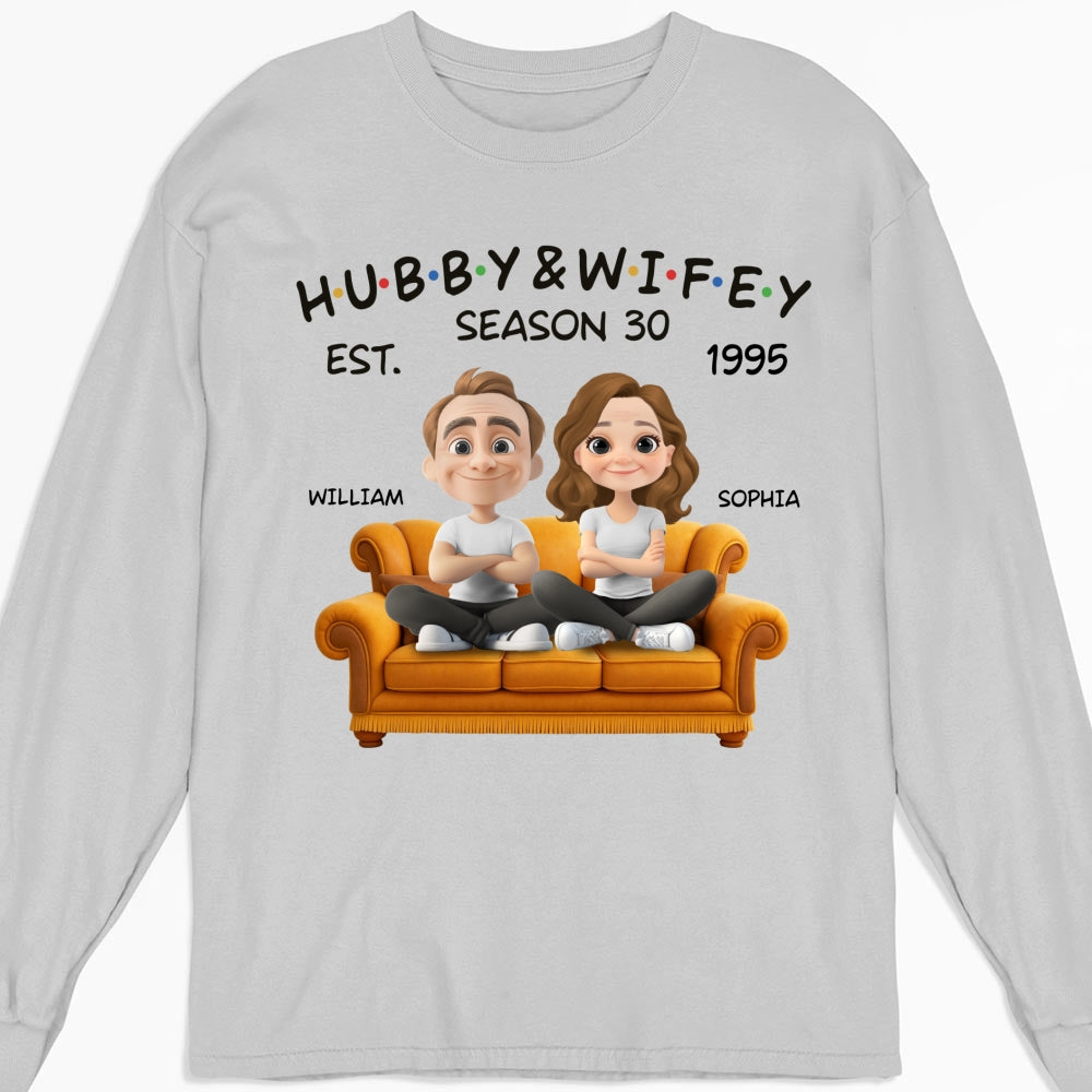 Custom Christmas Anniversary Keepsake Gifts For Husband • Hubby And Wifey Since - Personalized Shirt