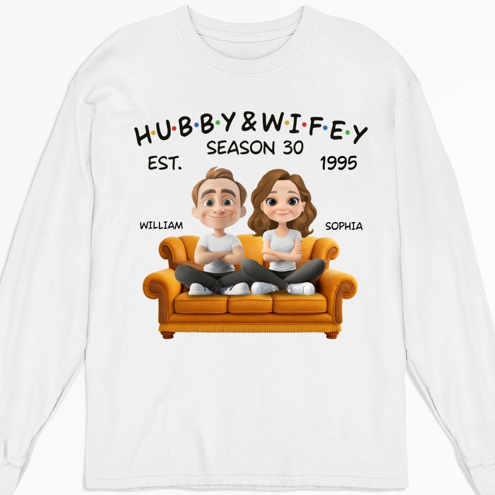 Custom Christmas Anniversary Keepsake Gifts For Husband • Hubby And Wifey Since - Personalized Shirt
