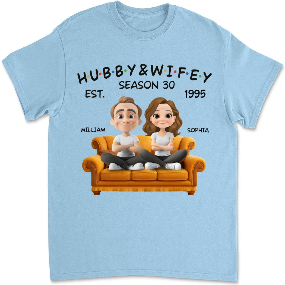 Custom Christmas Anniversary Keepsake Gifts For Husband • Hubby And Wifey Since - Personalized Shirt