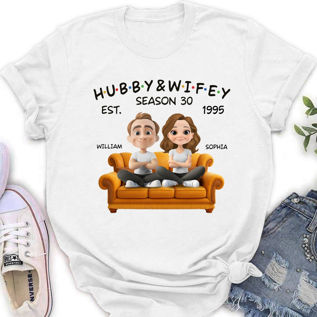 Custom Christmas Anniversary Keepsake Gifts For Husband • Hubby And Wifey Since - Personalized Shirt