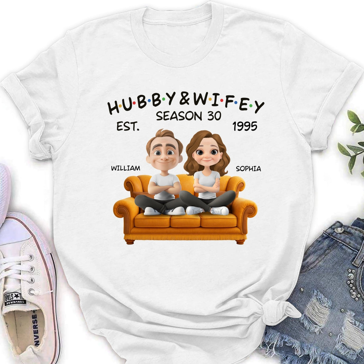 Custom Christmas Anniversary Keepsake Gifts For Husband • Hubby And Wifey Since - Personalized Shirt