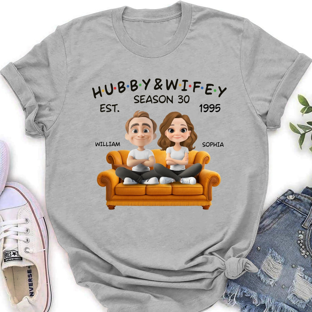 Custom Christmas Anniversary Keepsake Gifts For Husband • Hubby And Wifey Since - Personalized Shirt