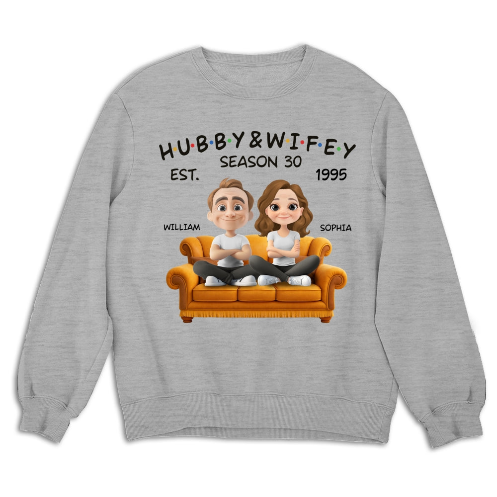 Custom Christmas Anniversary Keepsake Gifts For Husband • Hubby And Wifey Since - Personalized Shirt