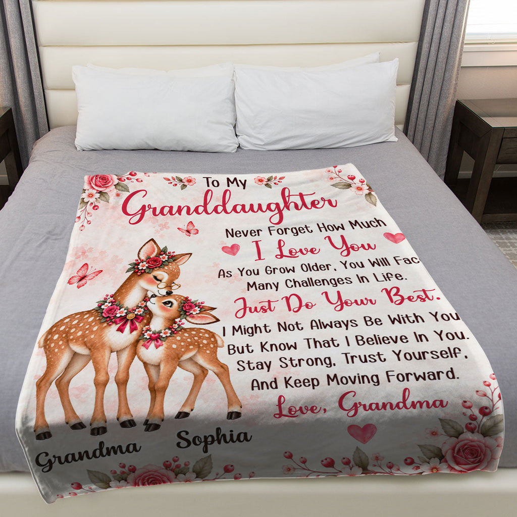 Just Do Your Best - Personalized Fleece Blanket