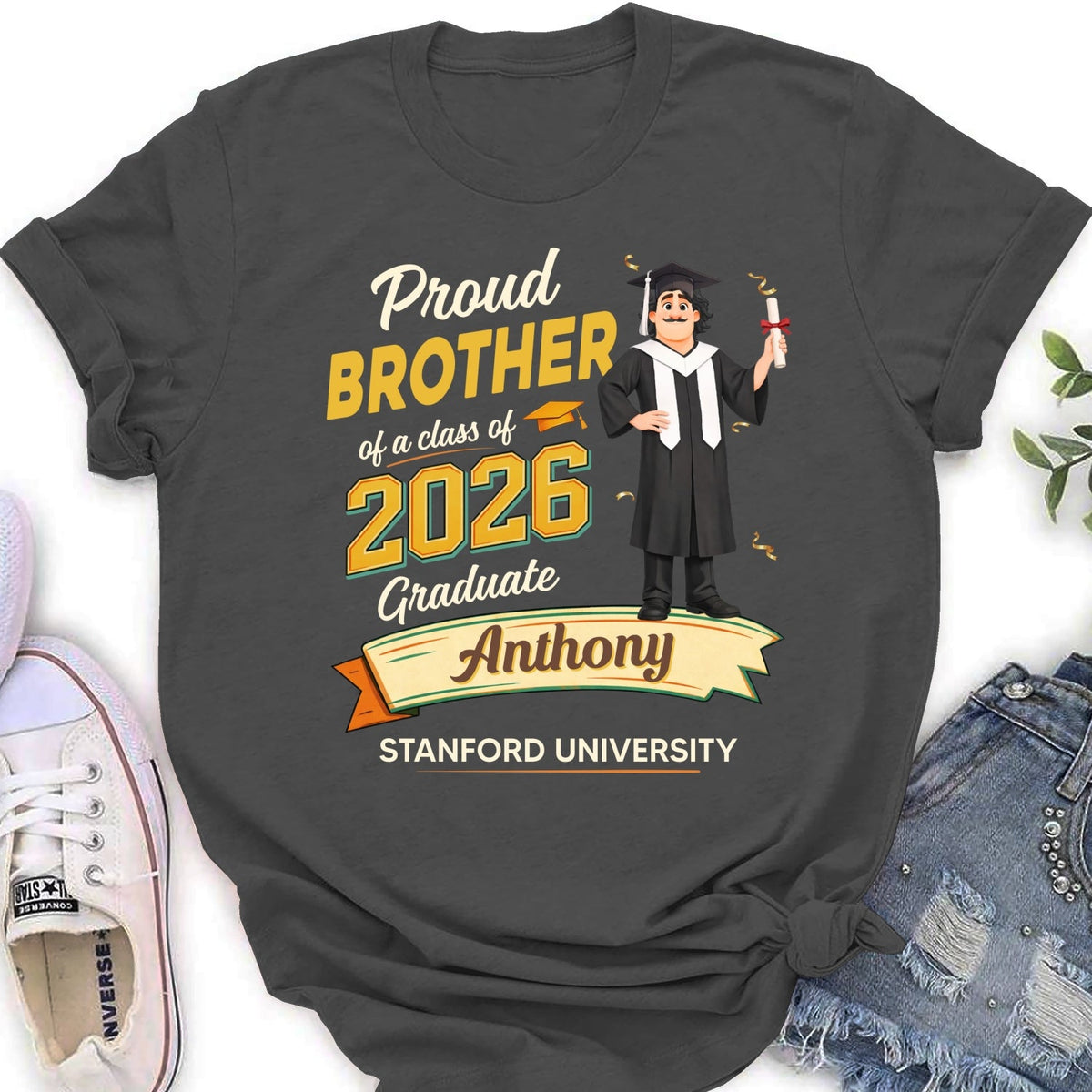 Custom Christmas & Birthday Gift for Dad & Mom • Family Matching Graduation - Personalized Shirt