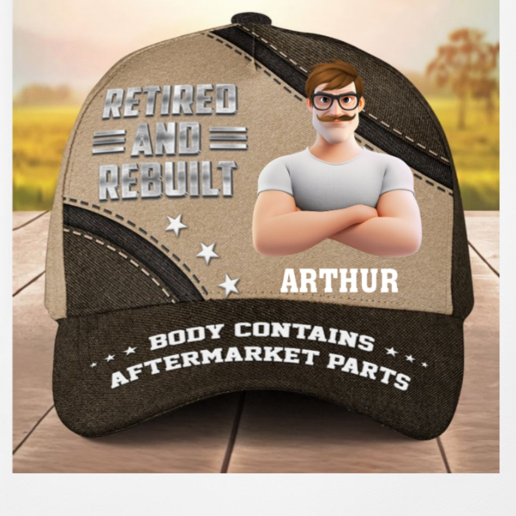 Retired And Rebuilt - Personalized Classic Cap