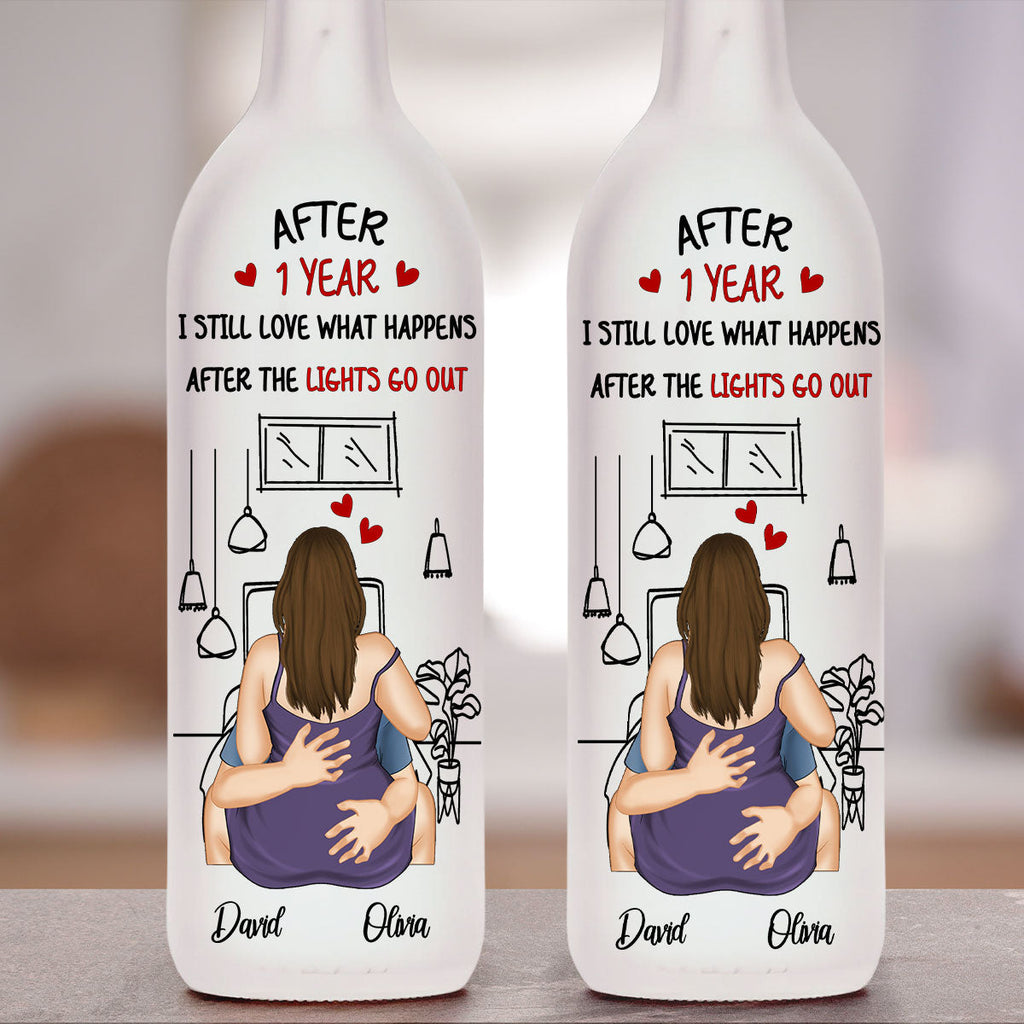 After The Lights Go Out – Personalized Bottle Lamp