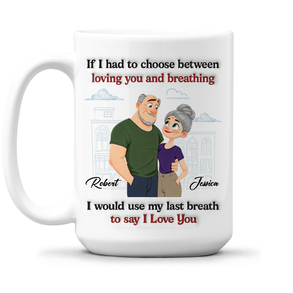 Custom Anniversary Keepsake Gifts For Couple • Love You Till The End - Personalized 3D Inflated Effect Mug