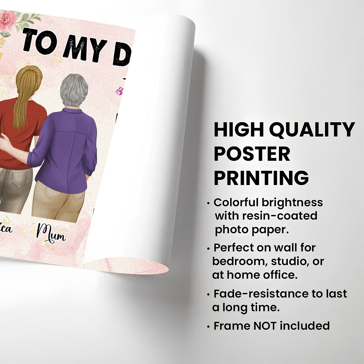 From Mother To Mum - Personalized Poster