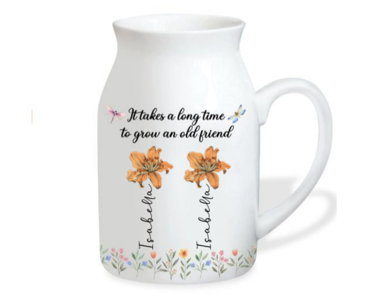 Grow An Old Friend - Personalized Flower Vase