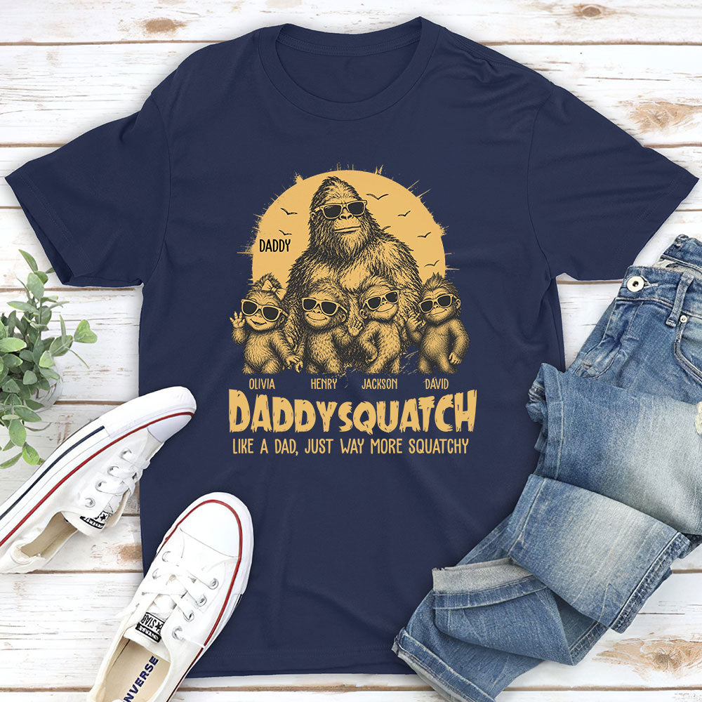 Custom Father's Day, Special Gift for Dad & Grandpa • Squatchy Papa - Personalized Shirt