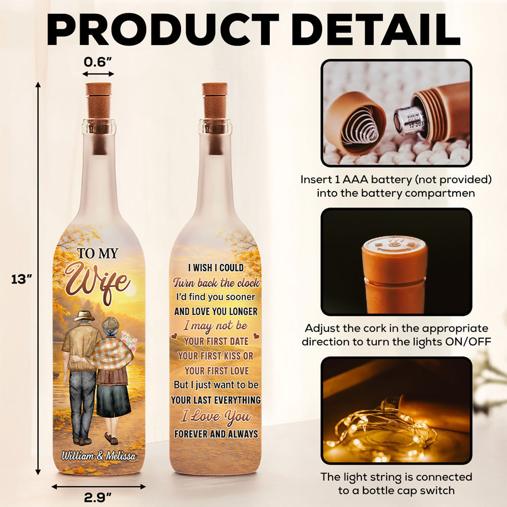 I Wish I Could - Personalized Bottle Lamp