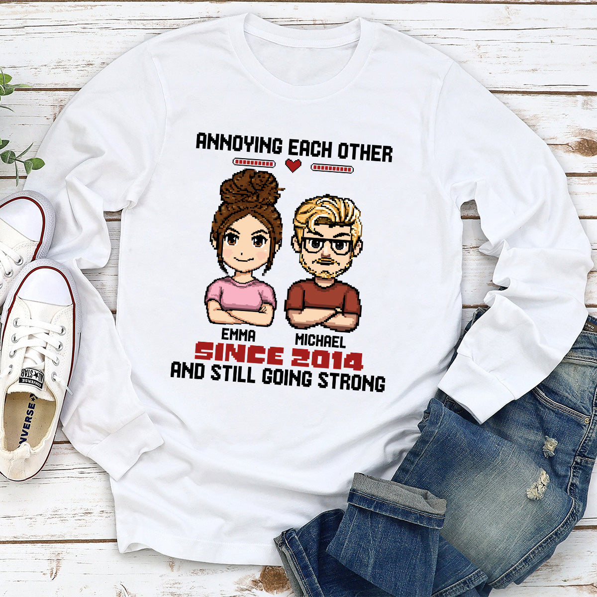 Custom Christmas Anniversary Keepsake Gifts For Husband • Annoying For Years - Personalized Shirt