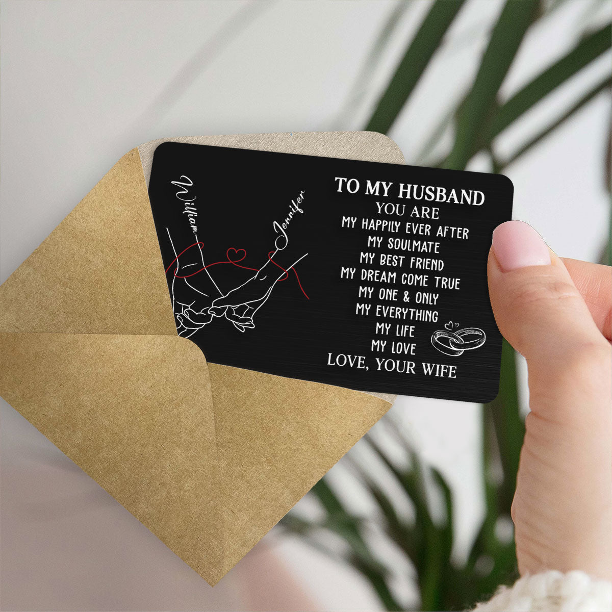 My Life My Love - Personalized Wallet Card