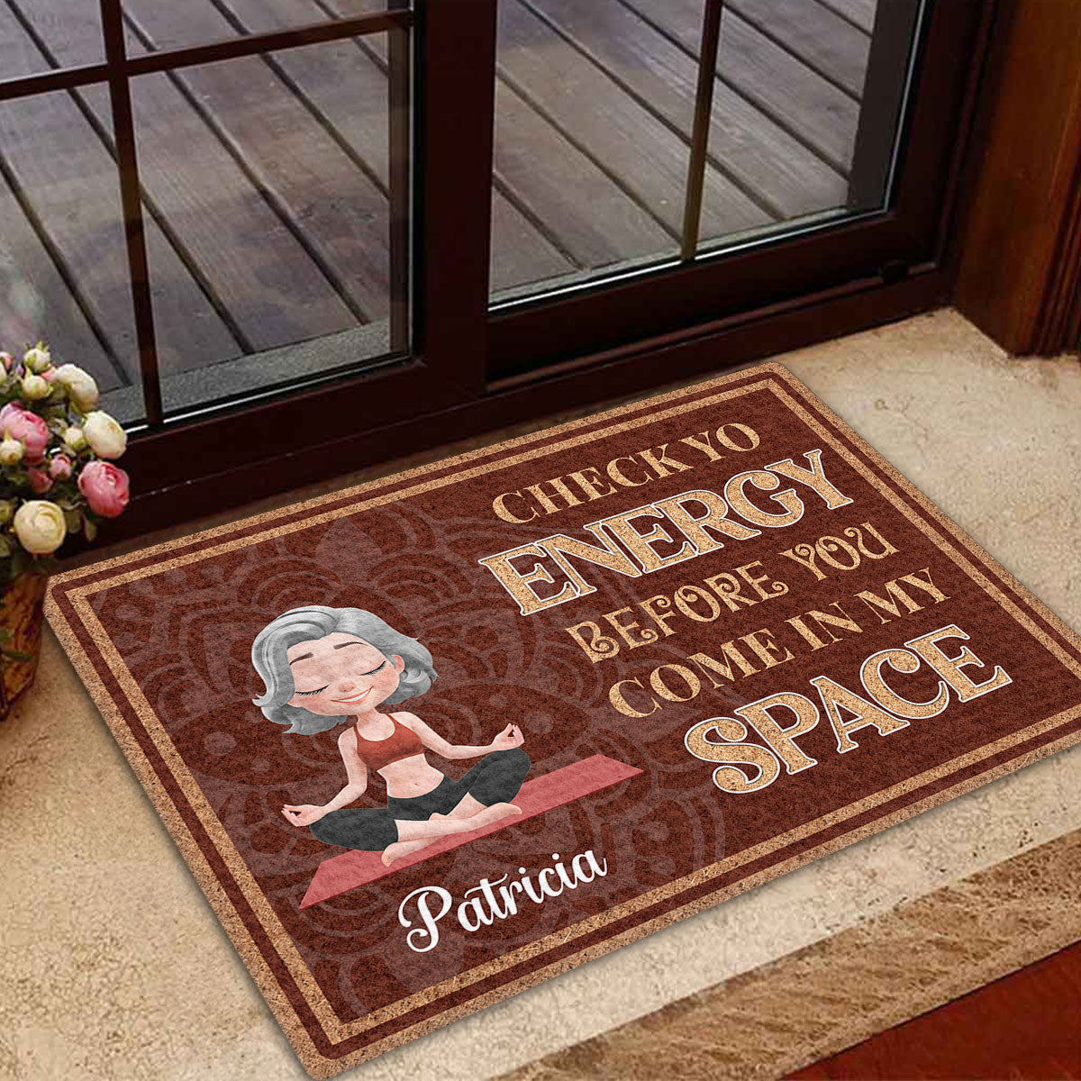 Breathe In Breathe Out - Personalized Doormat