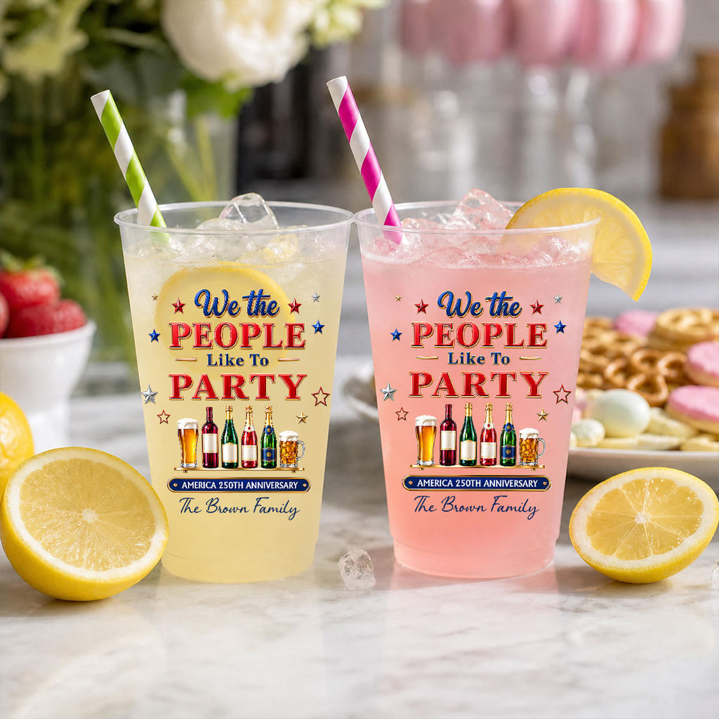 We The People Like To Party - Personalized Frosted Cup