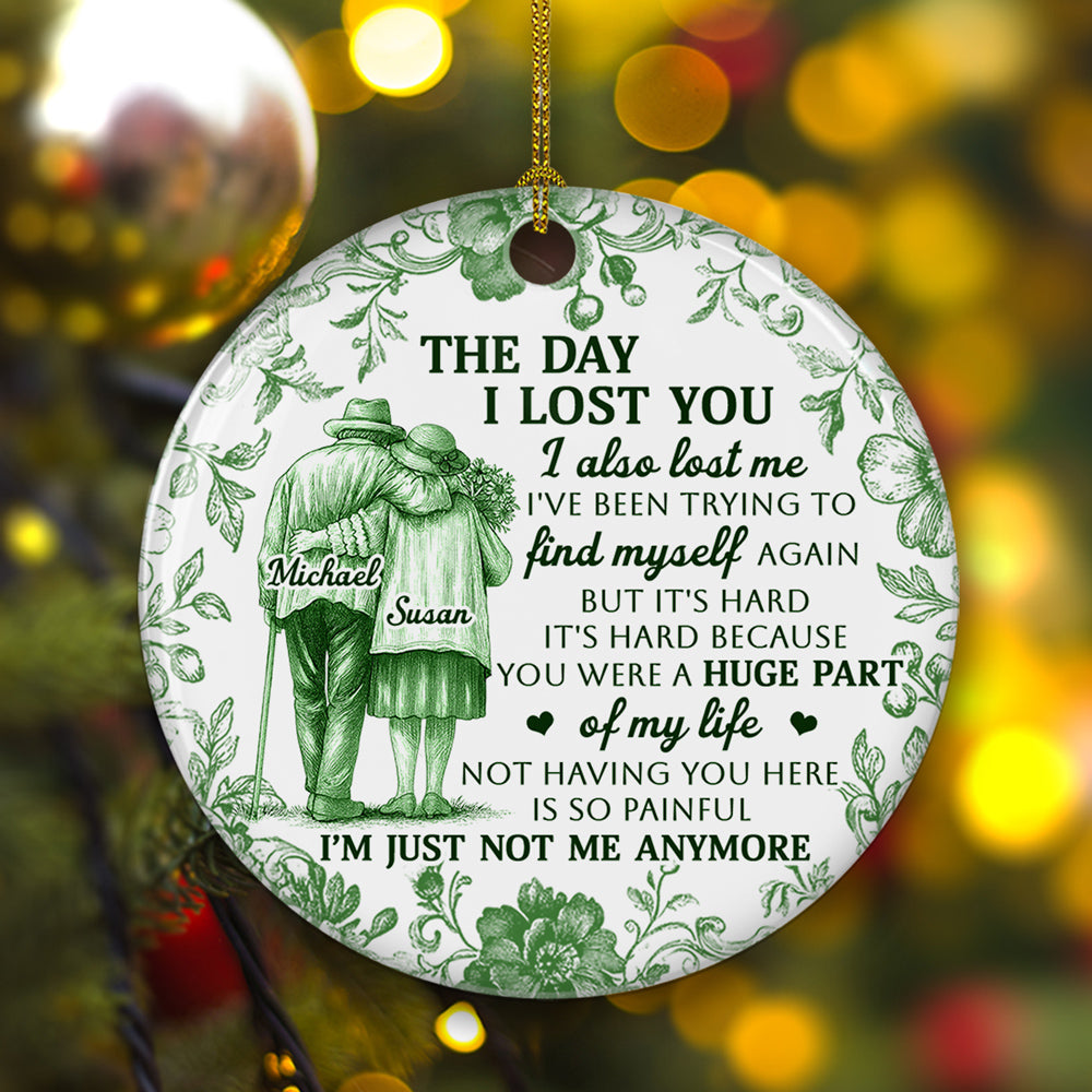Custom Memorial Christmas Ornament, Sympathy Keepsake •  Huge Part Of My Life - Personalized Ceramic Ornament