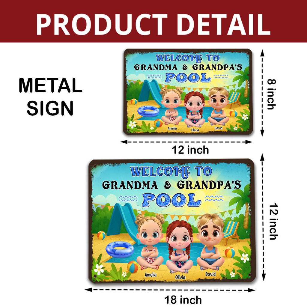 Custom Home & Wall Decor, Birthday & Christmas Gift • Make A Big Splash Here - Personalized Metal Sign