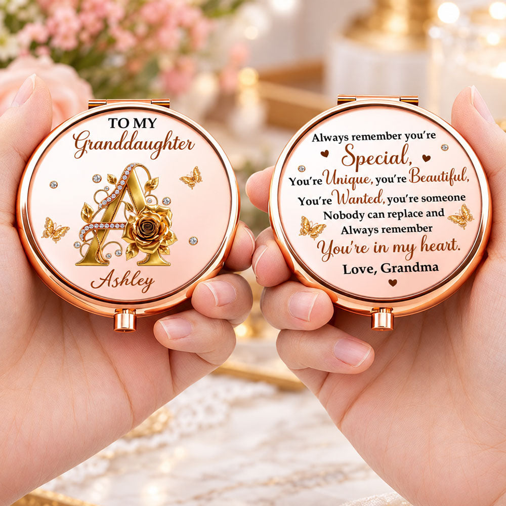 Always Remember You Are In My Heart - Personalized Compact Mirror