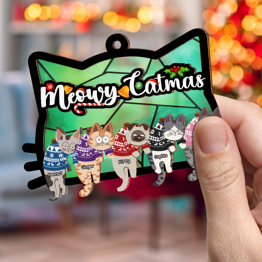 Custom Keepsake Christmas Ornament •  Have A Pawsome Christmas - Personalized Suncatcher Ornament