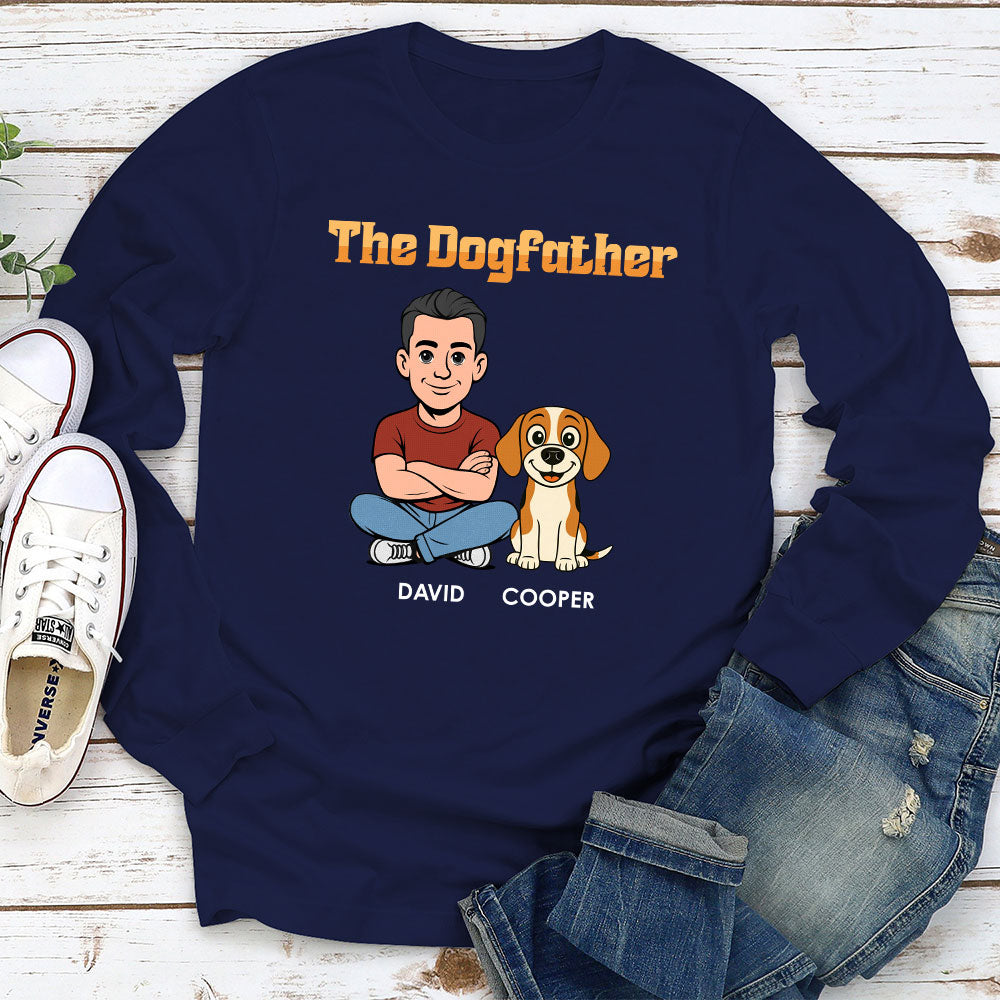 Custom Christmas & Birthday Keepsake Gift • The Dogfather Retro - Personalized Shirt