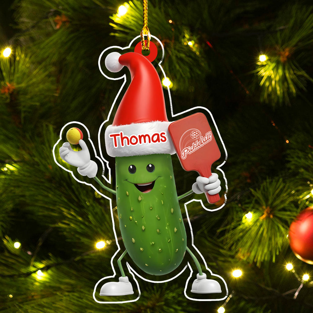 Custom Family Ornament, Christmas Gift for Family Members •  Pickleball Name - Personalized Acrylic Ornament