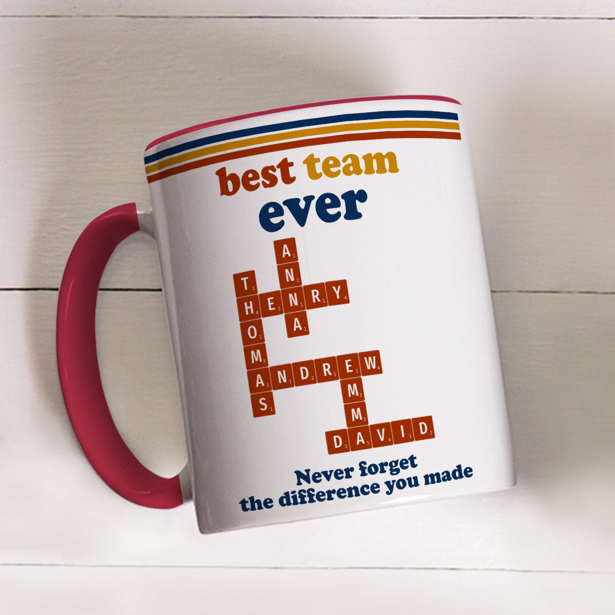 Custom Coworker, Christmas & Birthday Team Appreciation Gift • My Dream Team - Personalized Accent Mug