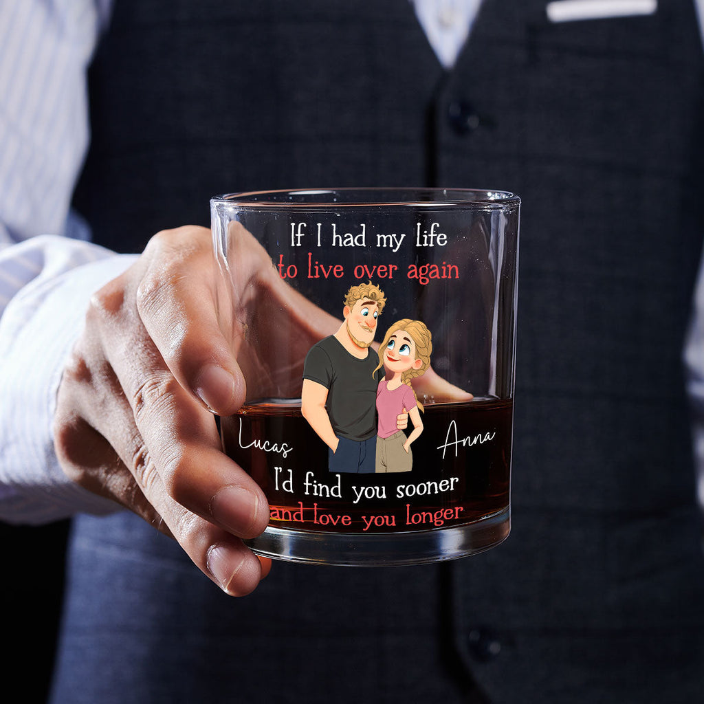 Custom Christmas Anniversary Birthday Drinkware Gifts for Husband • Love You So Much - Personalized Whiskey Glass