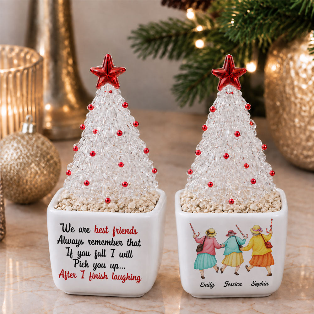 Pick You Up - Personalized Glass Christmas Tree