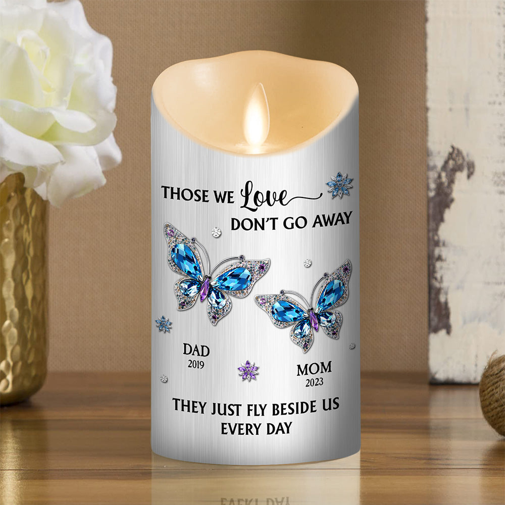 Those We Love Beside Us Every Day - Personalized LED Candle