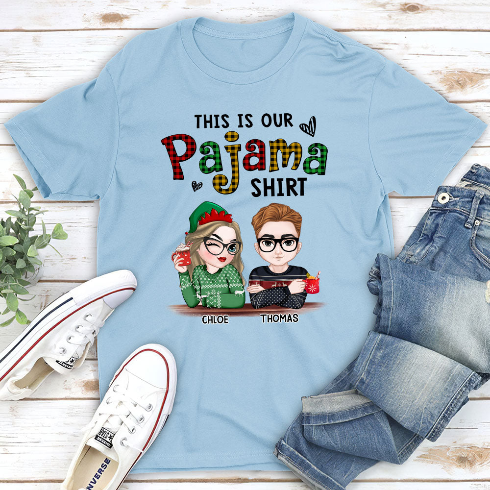 Custom Christmas & Birthday Keepsake Gift • Our Pajama - Personalized Shirt