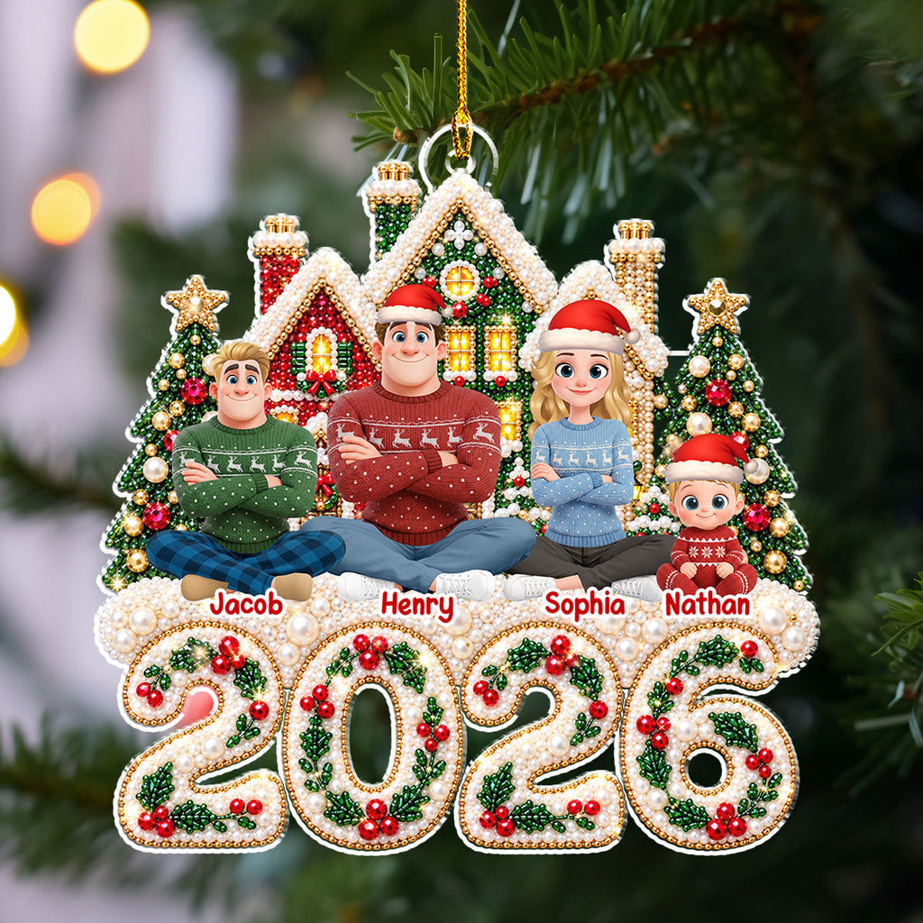 Custom Keepsake Christmas Ornament •  Where Our Christmas Begins - Personalized Acrylic Ornament