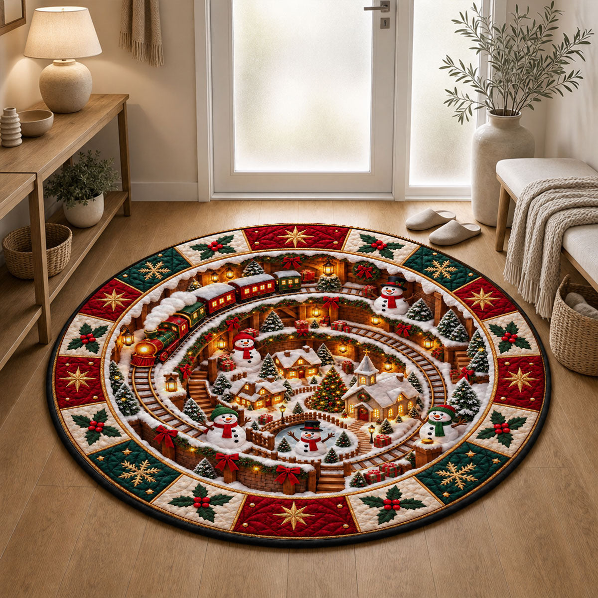 Holiday Party Lovers - Personalized Quilted Mat