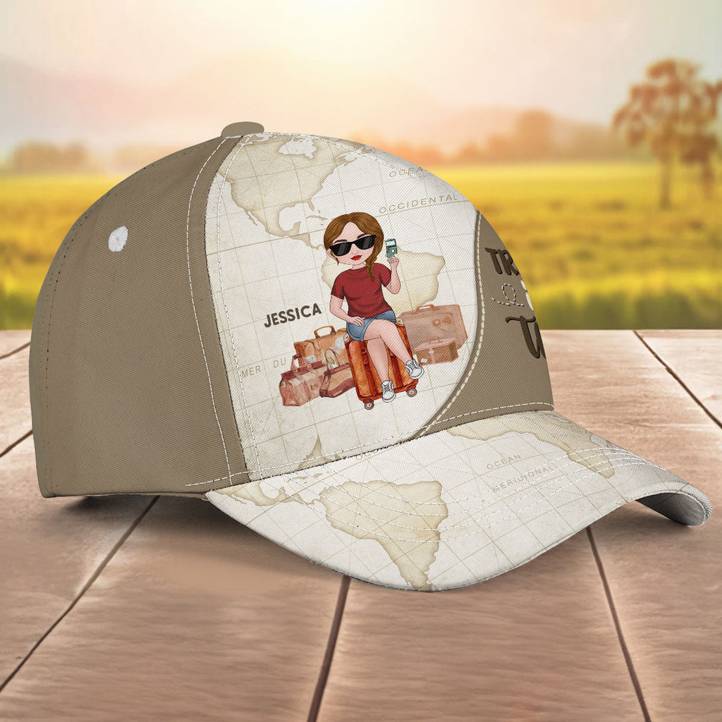 Travel Is My Therapy - Personalized Classic Cap