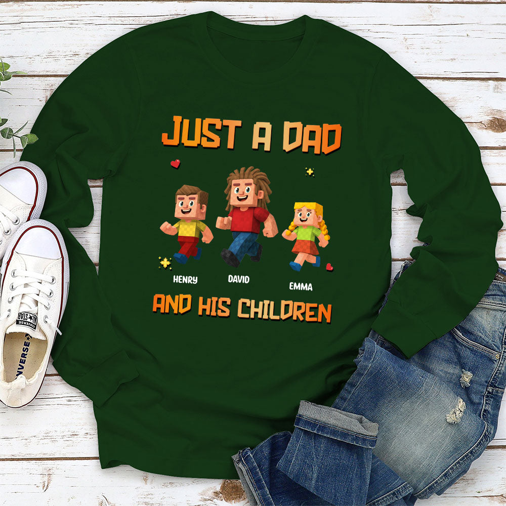 Custom Christmas Anniversary Keepsake Gifts For Husband • Just A Dad - Personalized Shirt