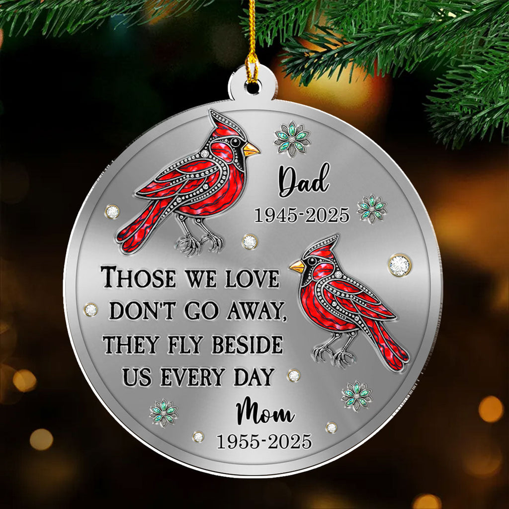 Custom Memorial Christmas Ornament, Sympathy Keepsake •  Always Remembered - Personalized Acrylic Ornament