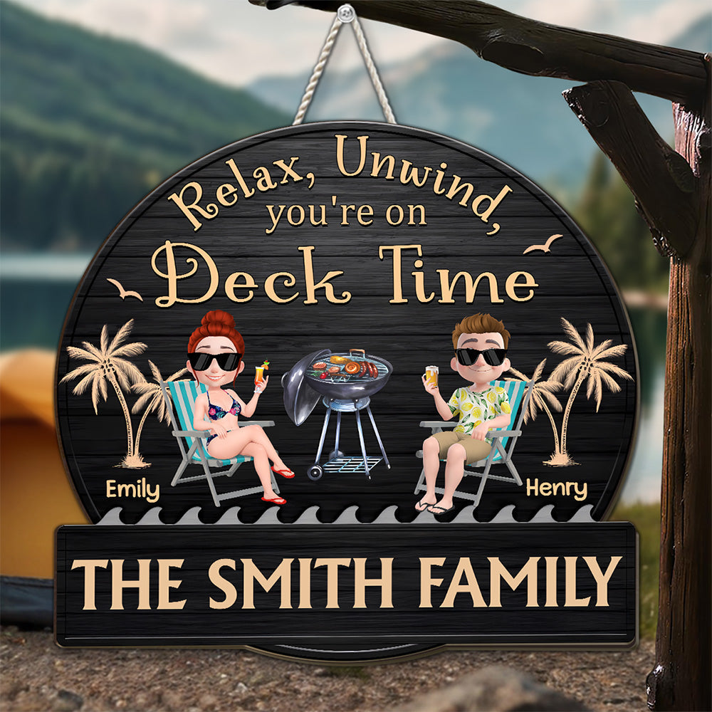 Custom Home & Wall Decor, Birthday & Christmas Gift • It Is Patio Time - Personalized Wood Sign