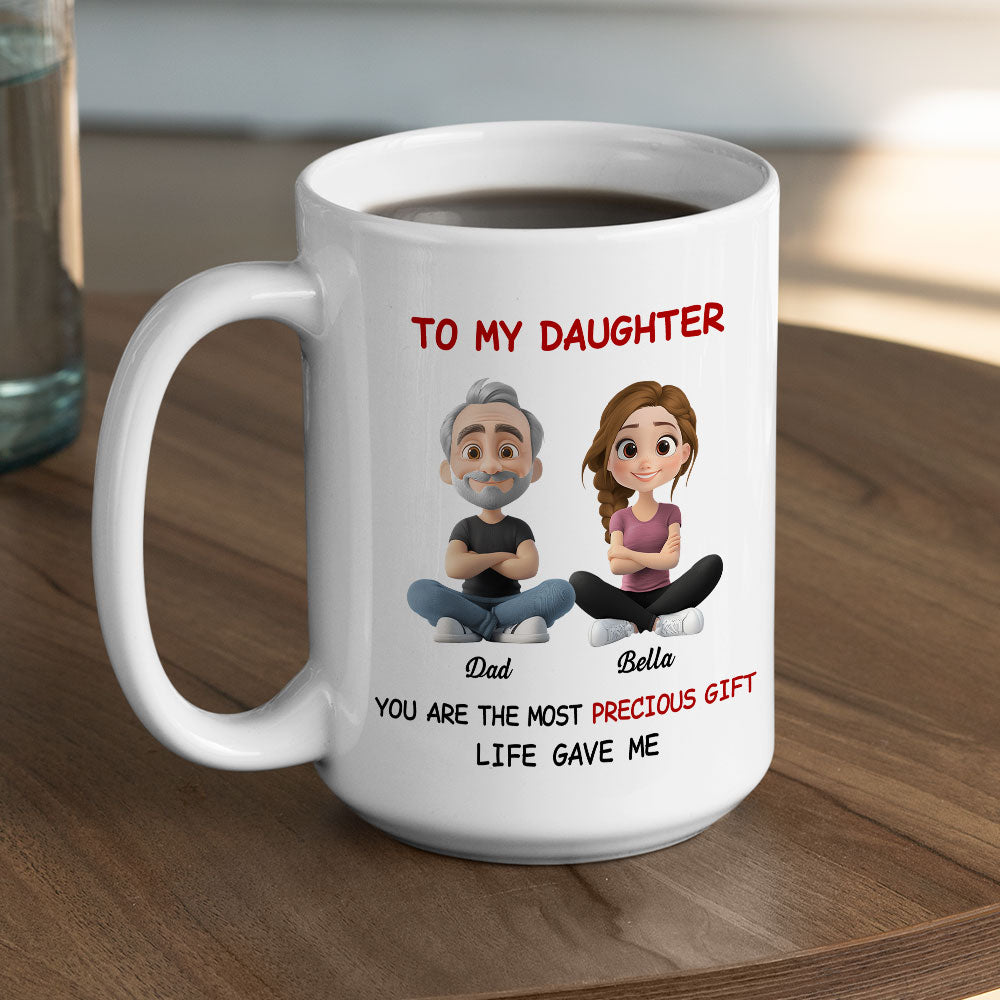 Custom Christmas & Birthday Gift for Daughter • My Precious Gift - Personalized Coffee Mug