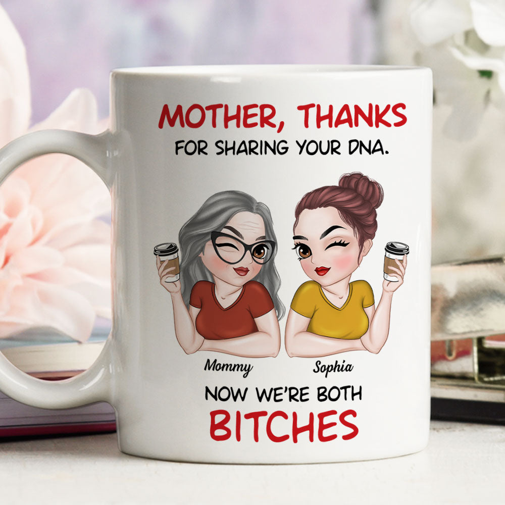 Custom Mother's Day Gift for Mom & Grandma • Mother And Daughter Funny - Personalized Coffee Mug