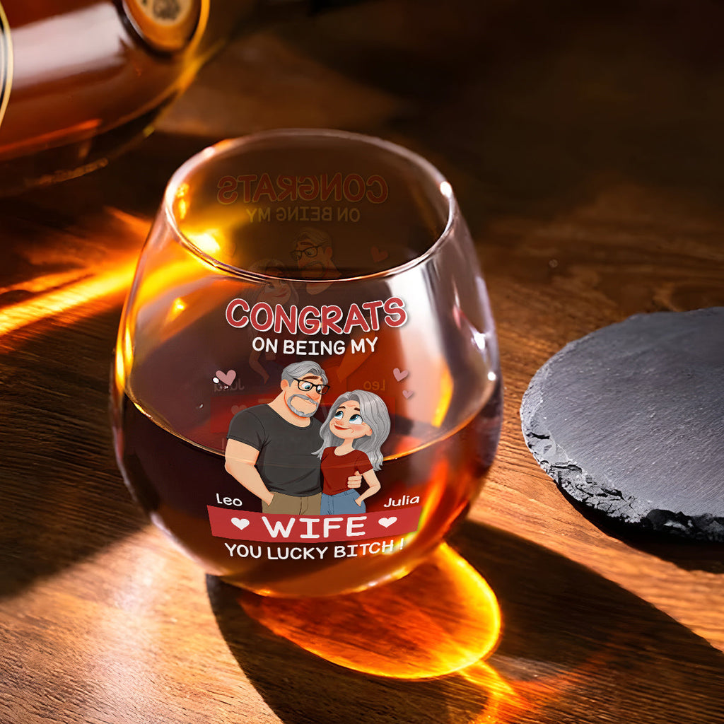 Love Is You - Personalized Wine Glass