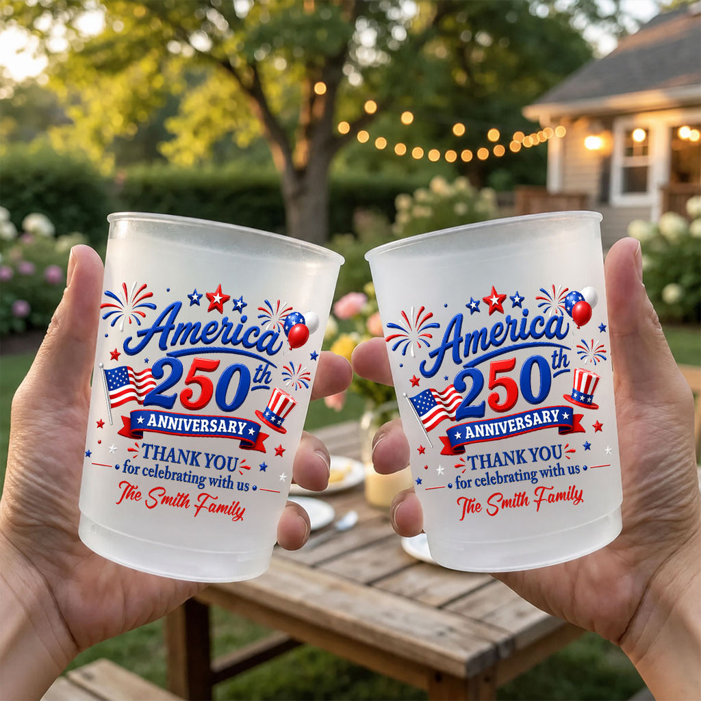 Thank You For Celebrating With Us - Personalized Frosted Cup
