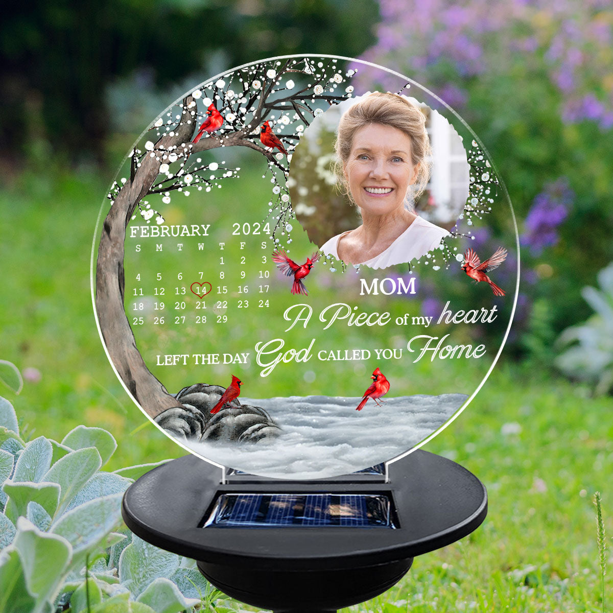 My Heart Changed Forever - Personalized Solar Light