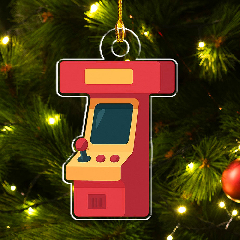 Custom Family Ornament, Christmas Gift for Family Members •  Alphabet Game Cartoon - Personalized Acrylic Ornament