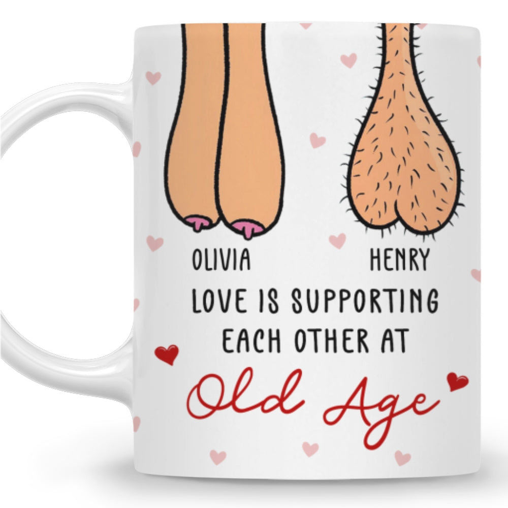 Custom Anniversary Keepsake Gifts For Couple • Love Is Supporting - Personalized Coffee Mug