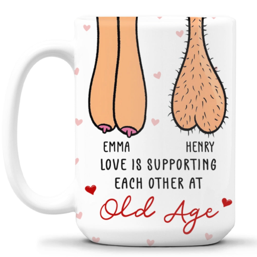Custom Anniversary Keepsake Gifts For Couple • Love Is Supporting - Personalized Coffee Mug