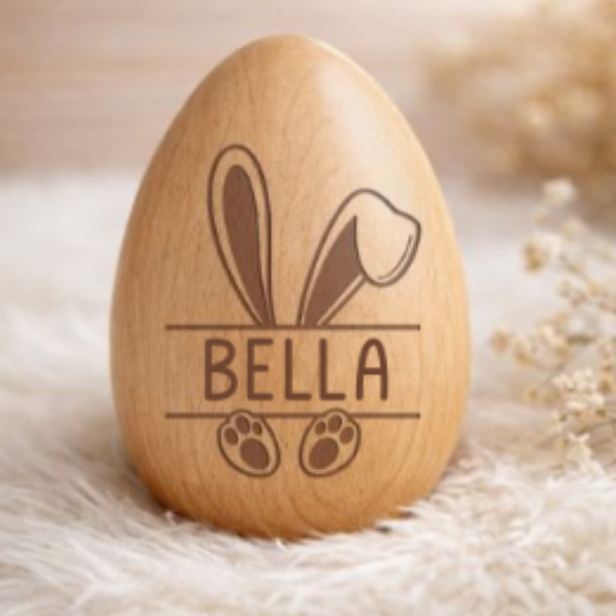 Easter Egg - Personalized Wooden Egg Shaker