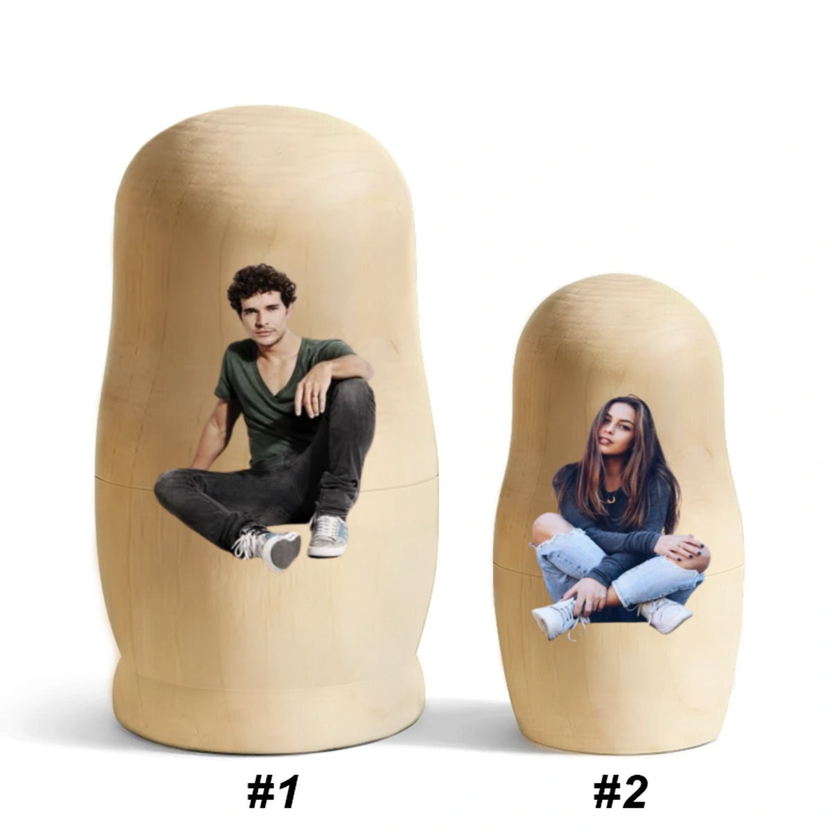 Growing In Love Photo - Personalized Nesting Doll