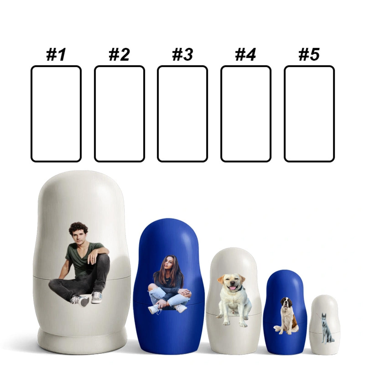 Growing In Love Photo - Personalized Nesting Doll