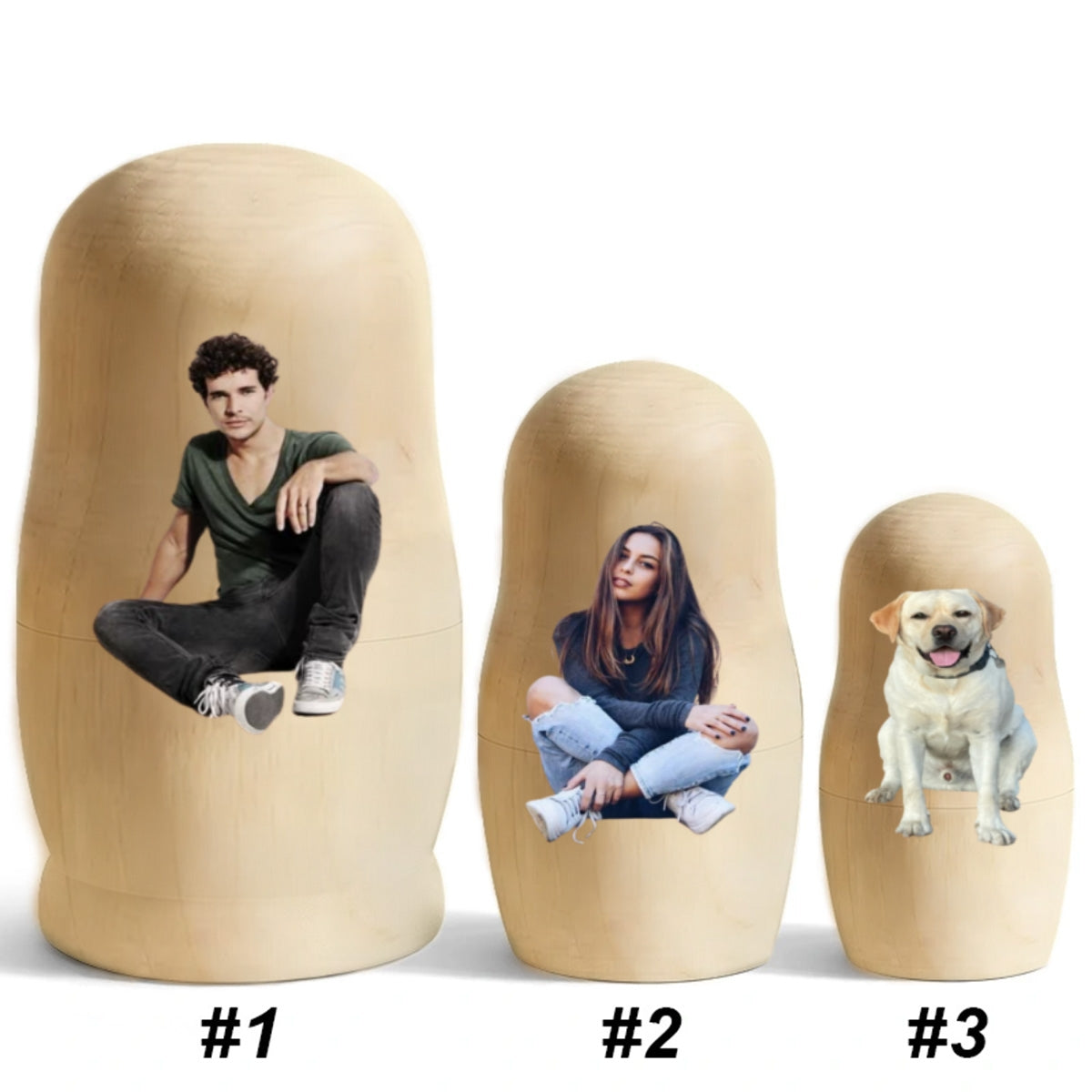 Growing In Love Photo - Personalized Nesting Doll
