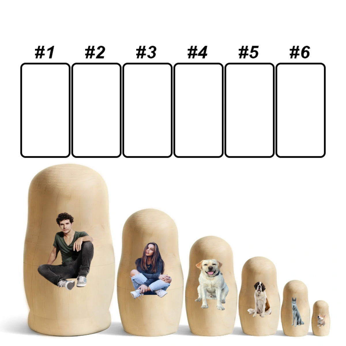 Growing In Love Photo - Personalized Nesting Doll